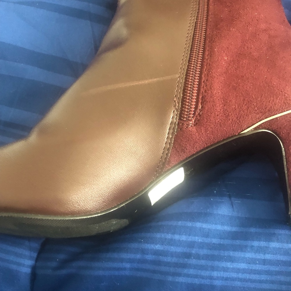 Alfani Dark Berry Boots. Size 8.5M.